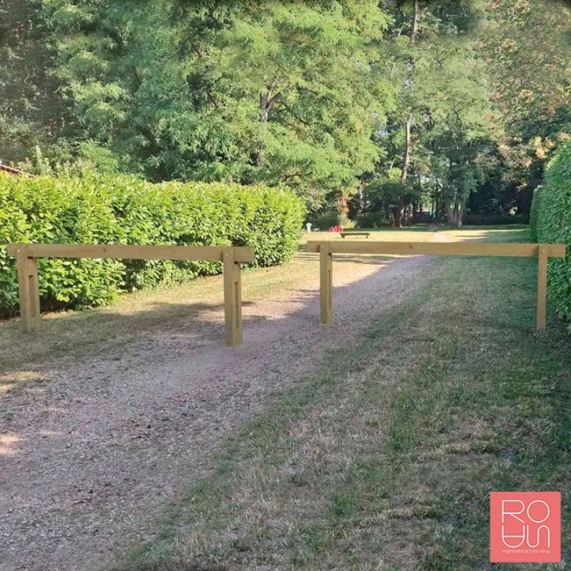 Barrera de Fusta Fixa Turín | Barrera de Pas per a Vehicles